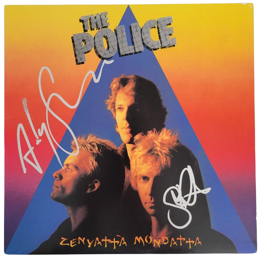 The Police Signed Zenyatta Mondatta Album Proof COA Autographed Vinyl Record
