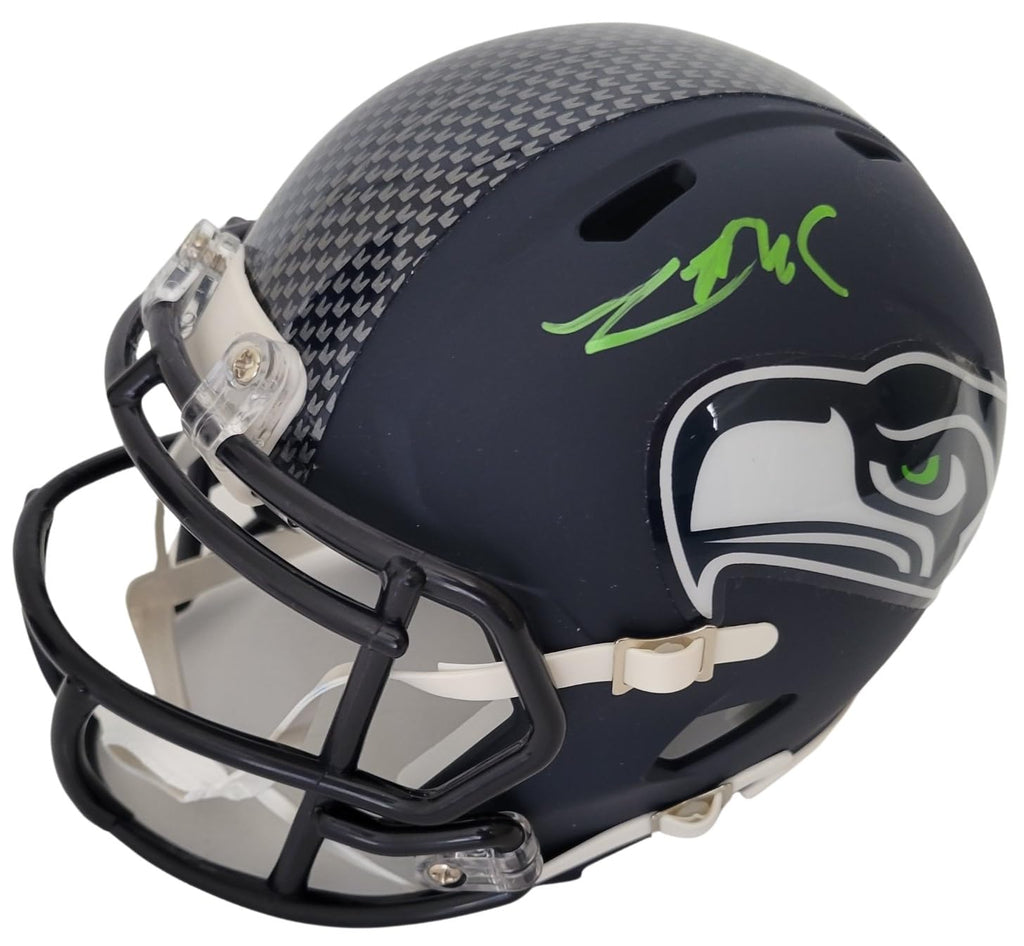 Zach Charbonnet Signed Seattle Seahawks Mini Football Helmet Proof COA Autographed