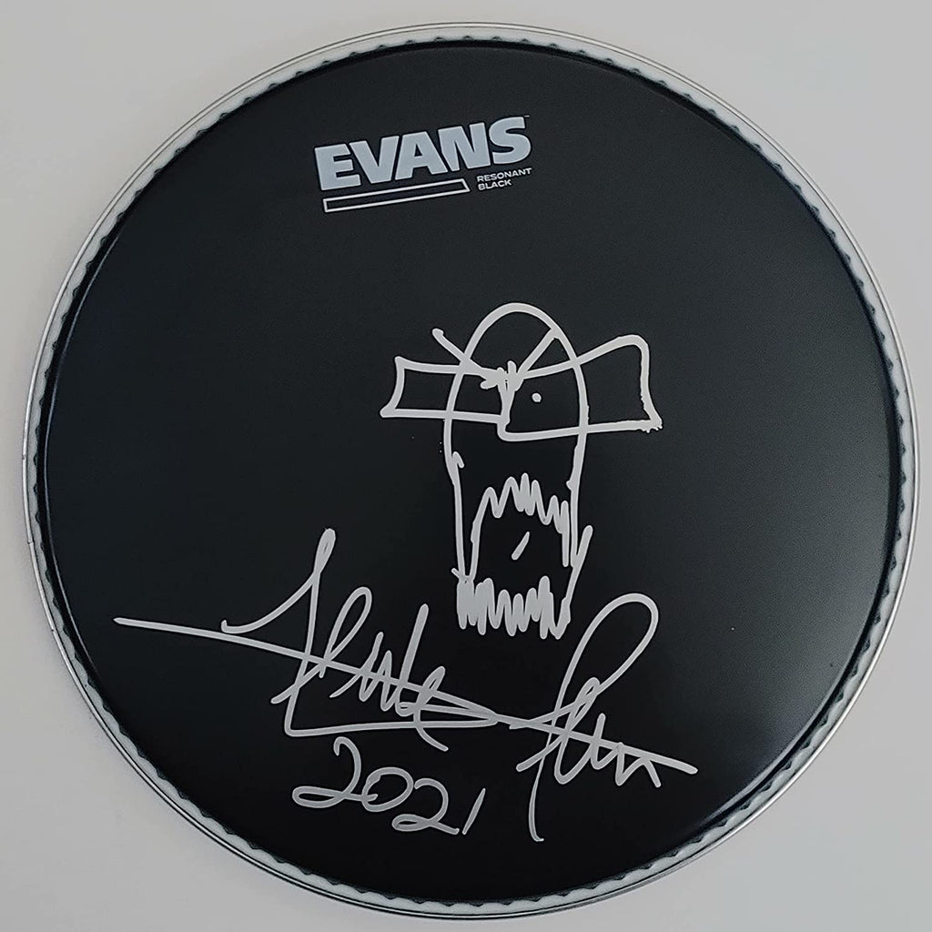 Frank Ferrer Gun N Roses drummer signed autographed 10'' Drumhead COA proof. STAR