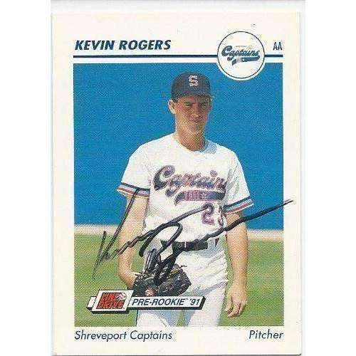 1991, Kevin Rogers, San Francisco Giants, Shreveport Captains, Signed, Autographed, Impel Baseball Card, Card # 320,