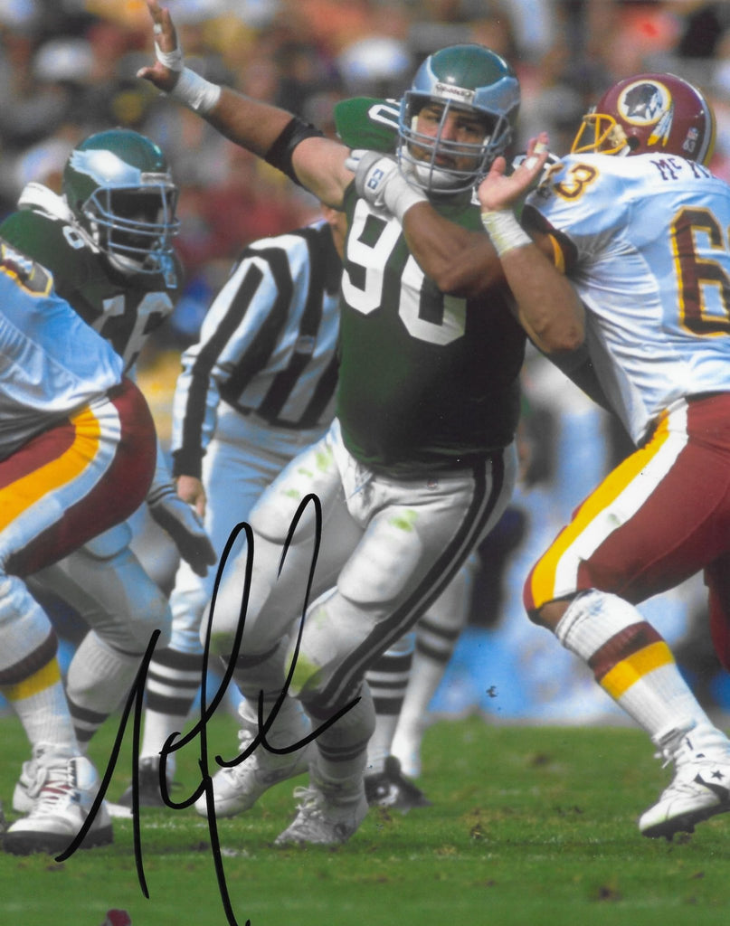 Mike Golic signed Philadelphia Eagles football 8x10 photo Proof COA autographed