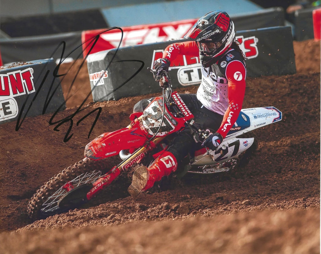 Malcolm Stewart Motocross Supercross Signed 8x10 Photo COA Proof Autographed..