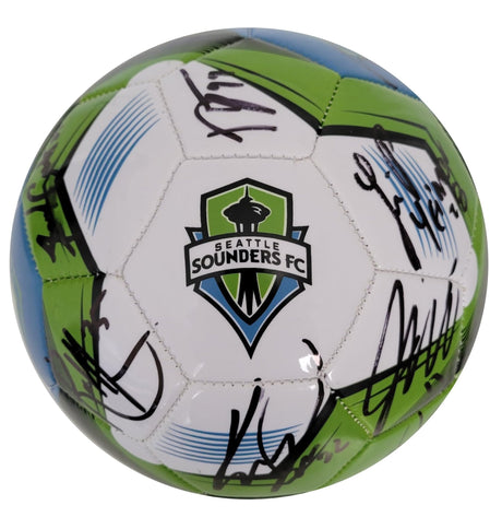 2023 Seattle Sounders FC team signed Logo soccer COA proof autographed