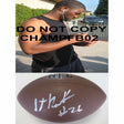 Stanford Routt, Kansas City Chiefs, Kc Chiefs, Oakland Raiders, Houston, Signed, Autographed, NFL Football, a COA with the Proof Photo of Stanford Signing Will Be Included