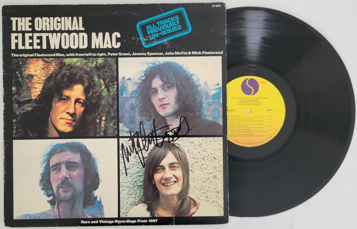 Mick Fleetwood signed Fleetwood Mac Mystery to Me album proof vinyl proof STAR autographed