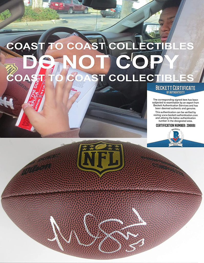 Malcolm Smith Seattle Seahawks signed Duke football proof Beckett COA autographed