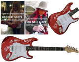 The B-52's Kate Pierson Cindy Wilson signed full size Electric guitar proof COA star