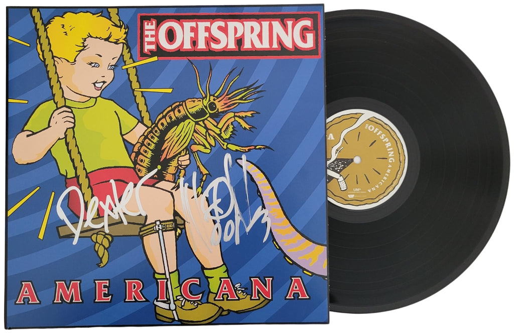 Dexter Holland Noodles signed The Offspring Americana album Vinyl COA proof auto STAR