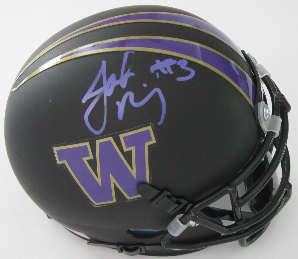 Jake Browning, Washington Huskies, Signed, Autographed, Football Mini Helmet,a COA With the Proof Photos of Jake Signing the Helmet Will Be Included