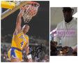 Byron Scott signed Los Angeles Lakers basketball 8x10 photo Proof COA autographed..