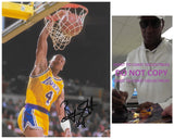 Byron Scott signed Los Angeles Lakers basketball 8x10 photo Proof COA autographed..