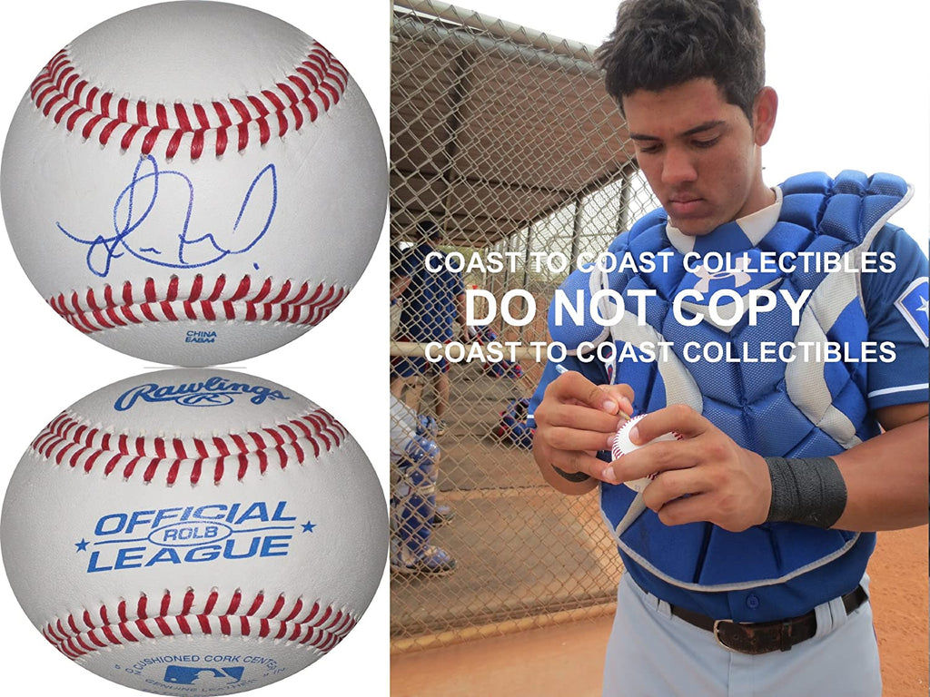 Jorge Alfaro Philadelphia Phillies Rangers signed autographed baseball COA Proof