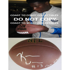 Kendall Wright, Tennessee Titans, Baylor Bears, Signed, Autographed, NFL Football, a COA with the Proof Photo of Kendall Signing Will Be Included