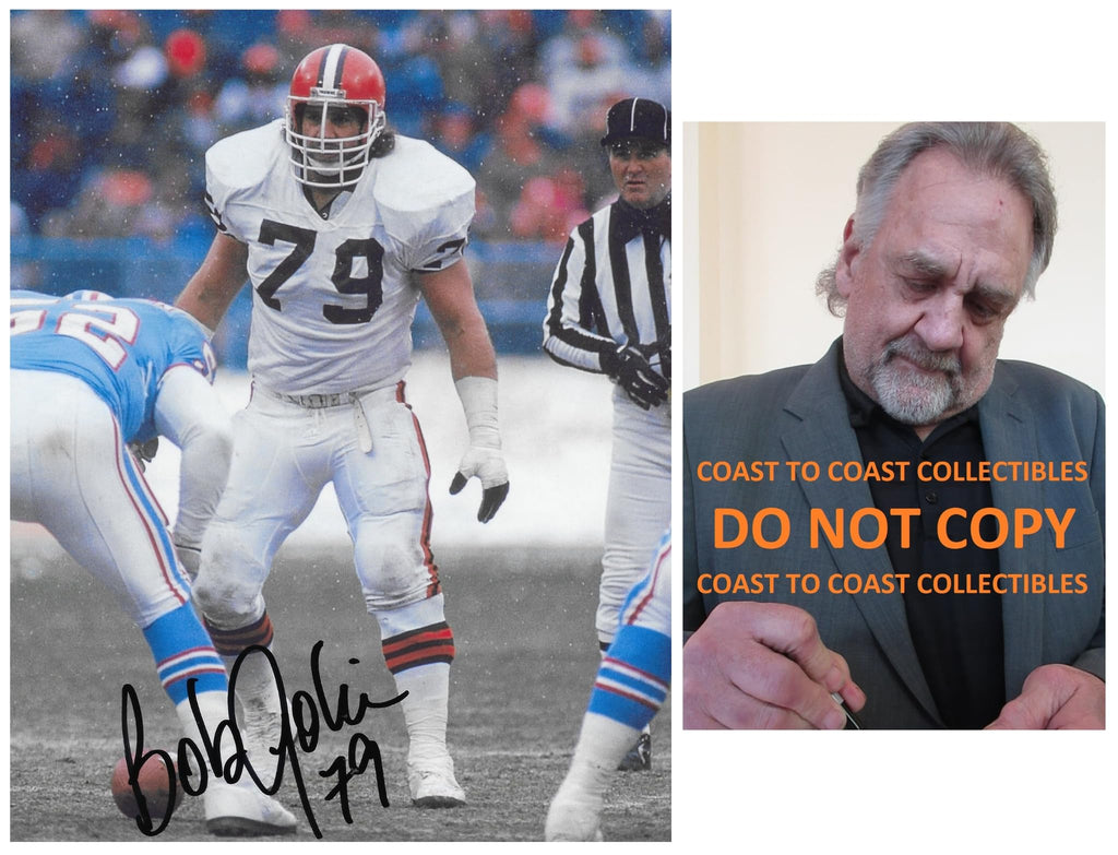 Bob Golic Signed 8x10 Photo COA Proof Cleveland Browns Football Autographed