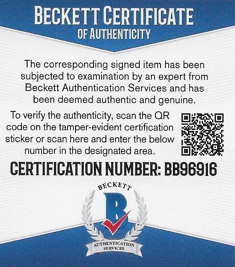Darren Woodson Cowboys ASU signed NFL football proof Beckett COA autographed