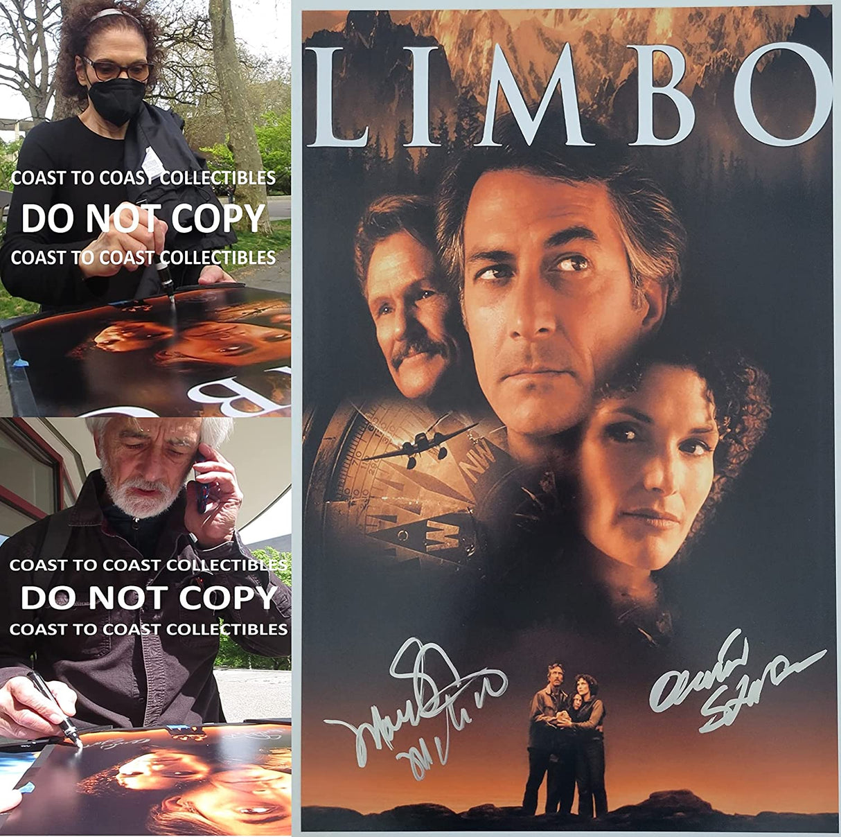 David Strathairn Mary Elizabeth Mastrantonio signed Limbo 12x18 photo proof COA STAR