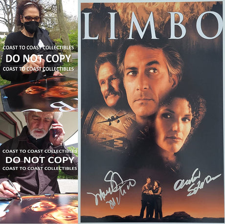 David Strathairn Mary Elizabeth Mastrantonio signed Limbo 12x18 photo proof COA STAR