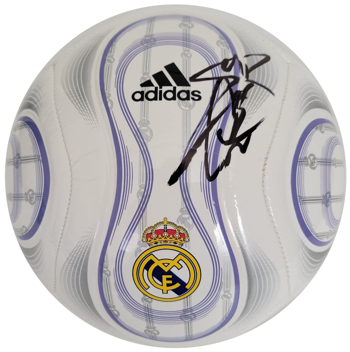 Gareth Bale signed Real Madrid logo Soccer ball COA exact proof autographed