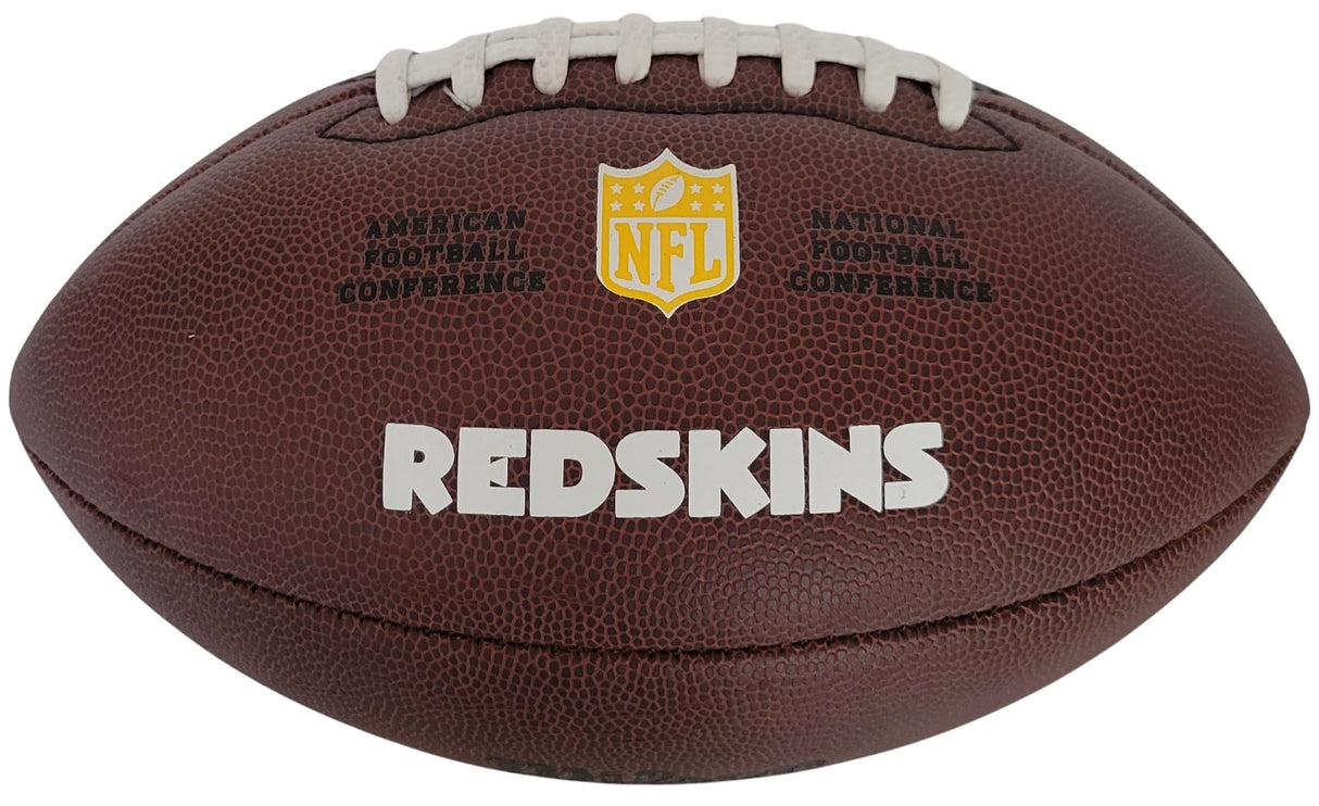 Mark Rypien Signed Washington Logo Football Proof COA Autographed