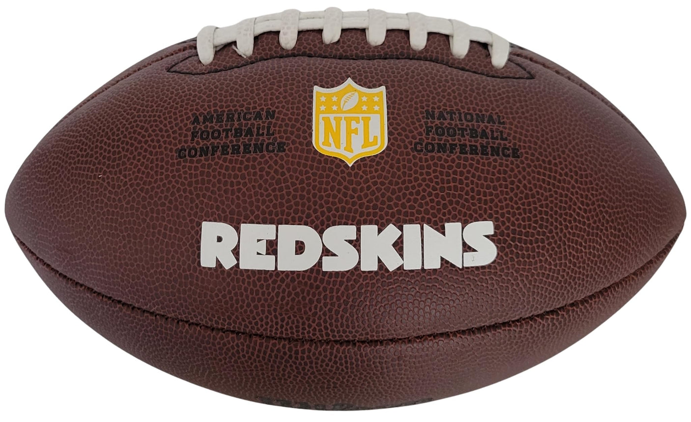 Mark Rypien Signed Washington Logo Football Proof COA Autographed