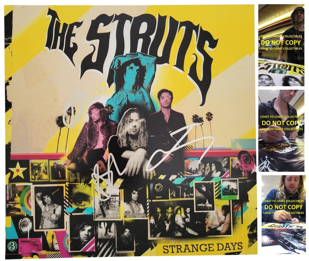 The Struts Band Signed 12x12 Strange Days Album Photo Proof COA Autographed star