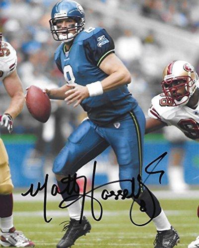 Matt Hasselbeck Seattle Seahawks, Signed, Autographed, Football 8X10 Photo, a COA with the Proof Photo of Matt Signing Will Be Included