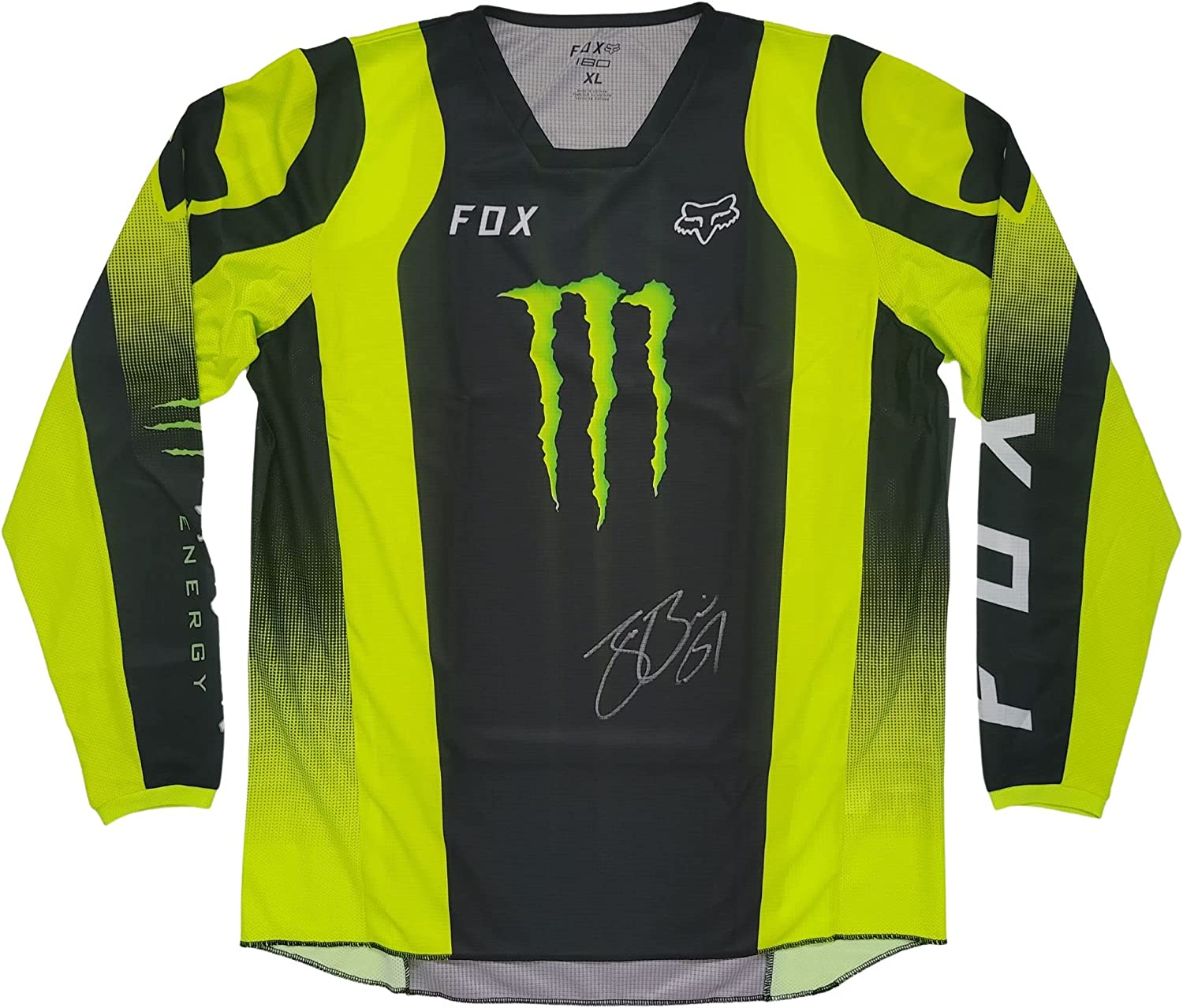 Justin Barcia Supercross Motocross signed Monster Jersey COA proof autographed