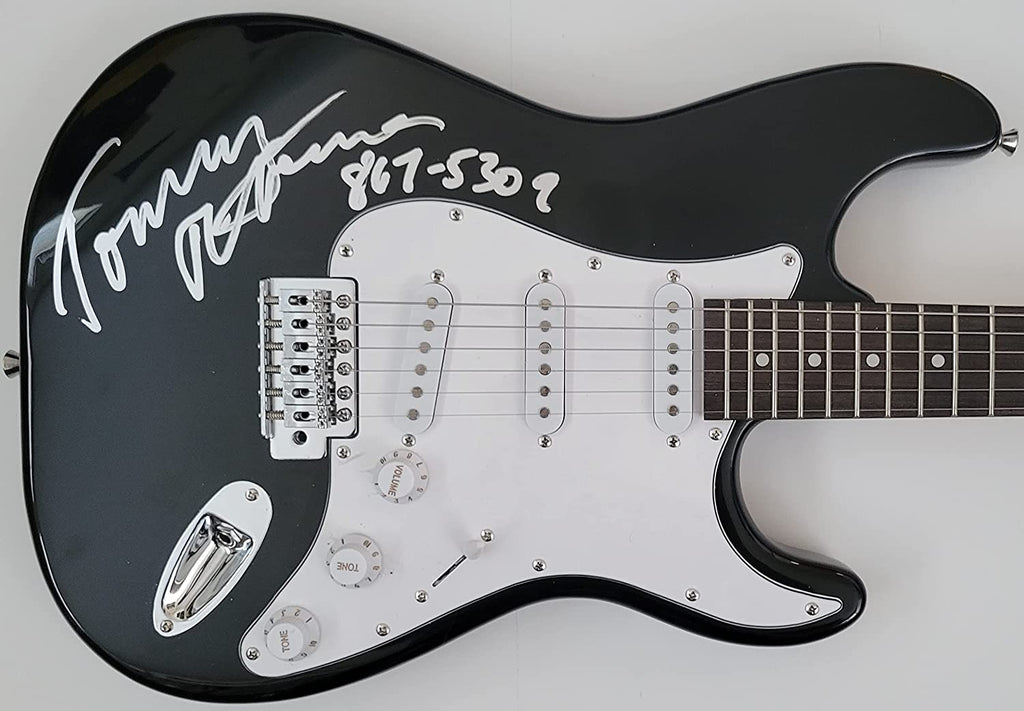 Tommy Tutone signed electric guitar COA 867-5309 Jenny exact proof star autograph