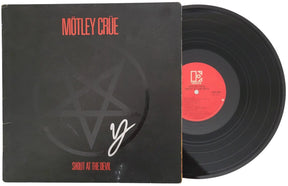 Vince Neil signed Motley Crue Shout at the Devil album vinyl record COA exact proof star