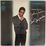Johnny Mathis signed Romantically album, vinyl COA exact proof autographed STAR