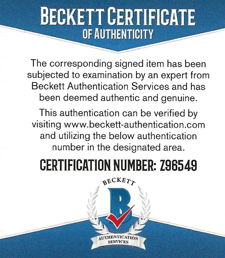Bill Polian Buffalo Bills Indianapolis Colts signed football proof Beckett COA autographed