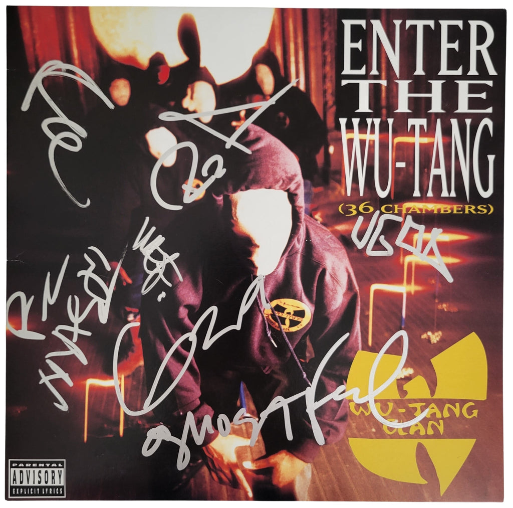 Wu-Tang Clan signed 36 Chambers Album COA exact proof autographed Vinyl Record