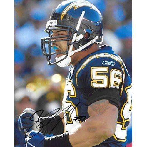Shawne Merriman, San Diego Chargers, Signed, Autographed, 8x10 Photo, A COA With the proof photo of Shawne signing will be included