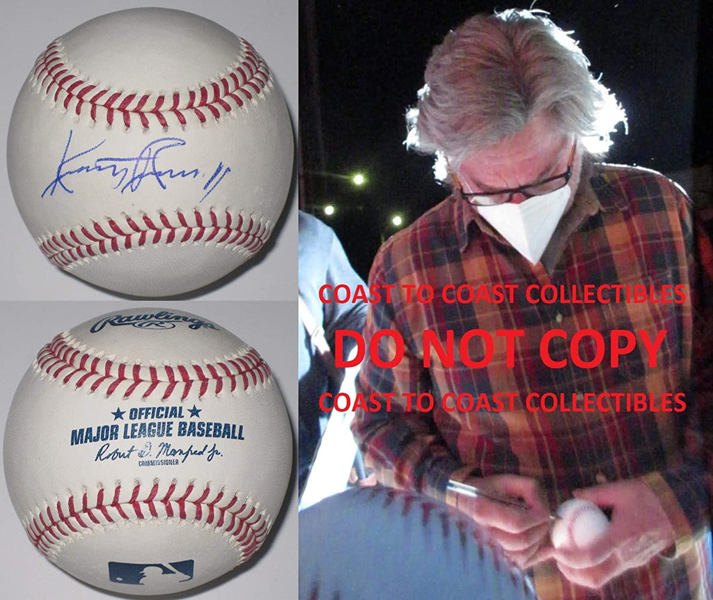 Kurt Russell Overboard actor signed autographed MLB baseball COA exact proof.Star