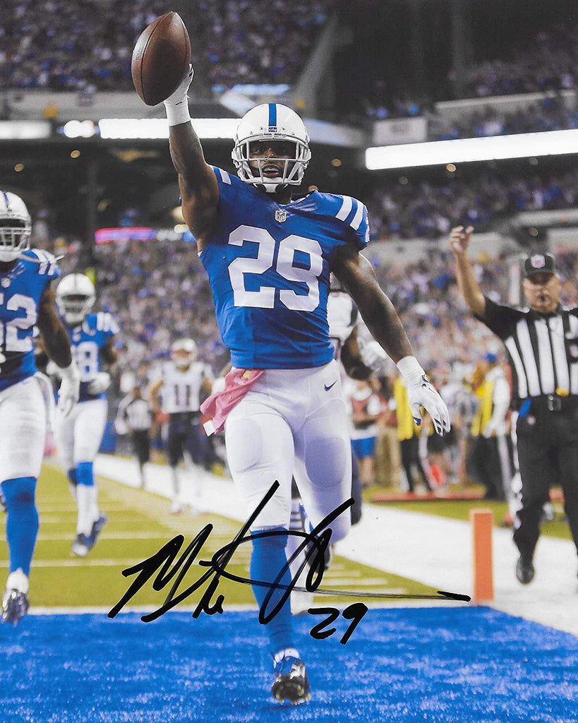 Mike Adams Indianapolis Colts signed 8x10 football photo proof COA