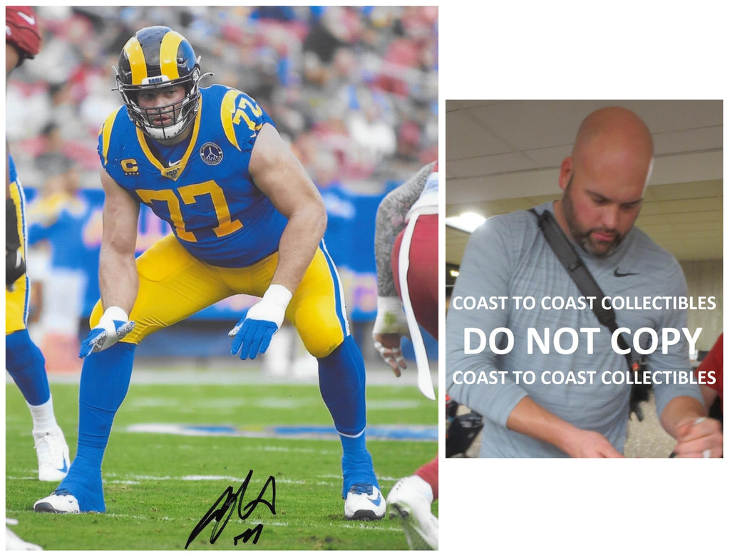 Andrew Whitworth Signed 8x10 Photo Proof Los Angeles Rams Football Autographed..