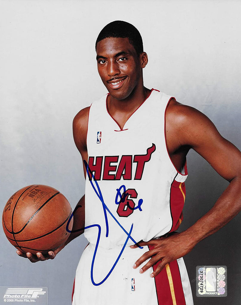 Eddie Jones signed Miami Heat basketball 8x10 photo COA