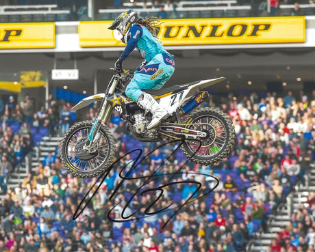 Malcolm Stewart Motocross Supercross Racer Signed 8x10 Photo COA Proof Autographed.