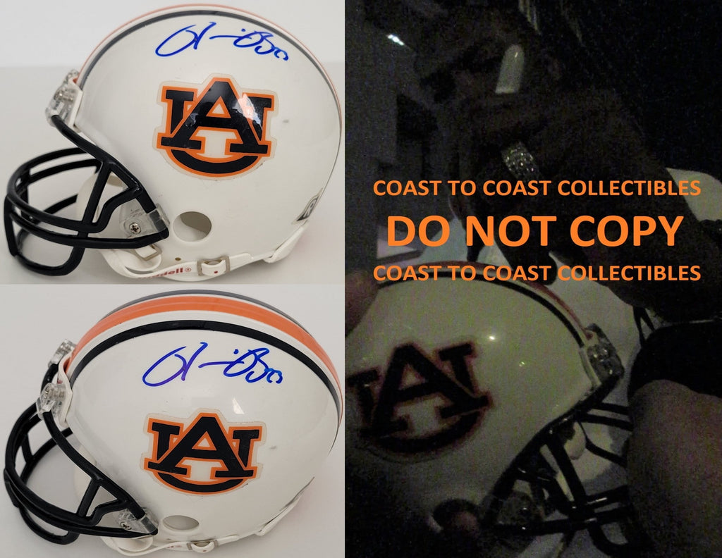 Ronnie Brown signed Auburn Tigers mini football helmet autographed COA proof