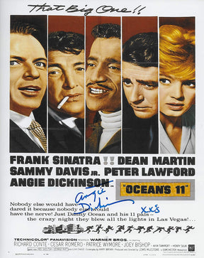 Angie Dickinson actress autographed Ocean 11 8x10 photo proof COA STAR