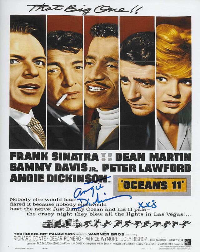 Angie Dickinson actress autographed Ocean 11 8x10 photo proof COA STAR