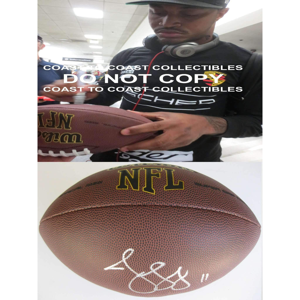 Jaelen Strong Houston Texans, ASU, Signed, Autographed, NFL Football, a COA with the Proof Photo of Jaelen Signing Will Be Included with the Football