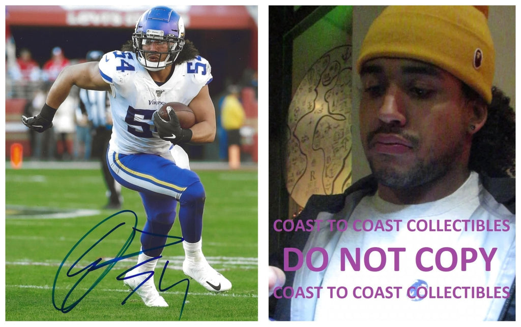 Eric Kendricks signed Minnesota Vikings football 8x10 photo Proof COA autographed..