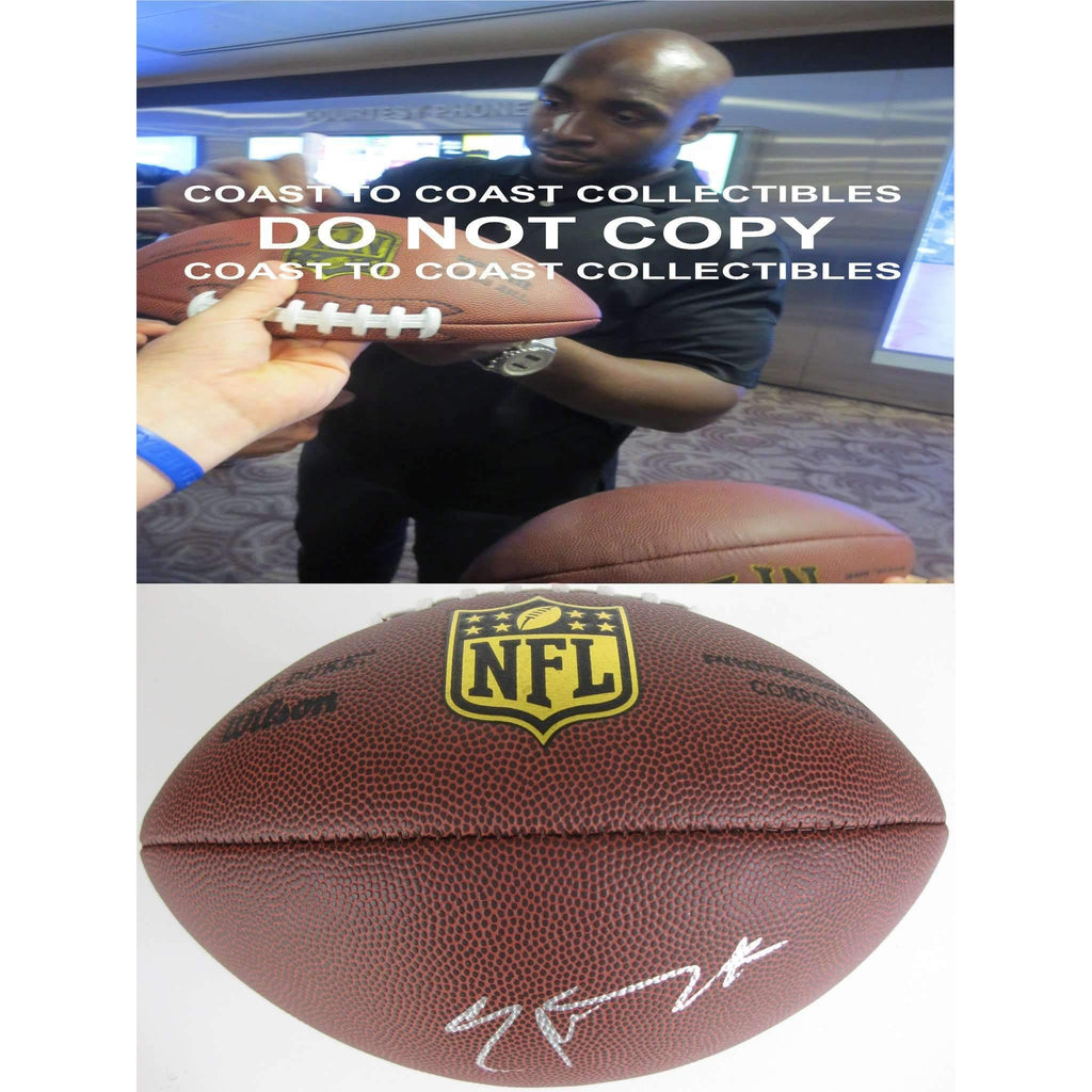 Elvis Dumervil Baltimore Ravens, Denver Broncos, Signed, Autographed, NFL Duke Football, a COA with the Proof Photo of Elvis Signing Will Be Included