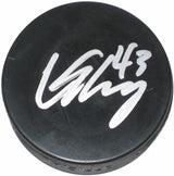 Conor Sheary Washington Capitals Penguins signed Hockey Puck proof Beckett COA