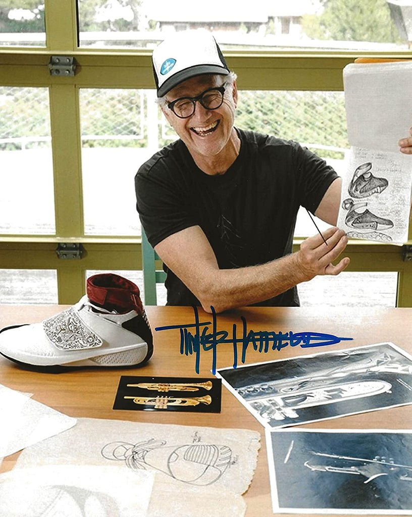 Tinker Hatfield Nike Air Jordan designer signed 8x10 photo COA proof autograph. STAR