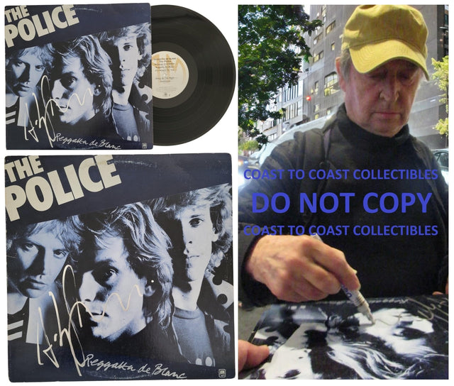 Andy Summers Signed The Police Reggatta de Blanc Album COA Proof Autographed Vinyl