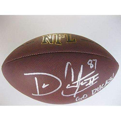 Darren Carrington, Oregon Ducks, Signed, Autographed, Football, a COA with the Proof Photo of Darren Signing Will Be Included with the Football