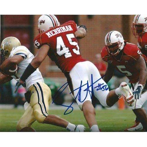 Shawne Merriman, San Diego Chargers, Maryland Terrapins, Terps, Buffalo Bills, Signed, Autographed, 8x10 Photo, Coa, Rare Hard Photo to Find
