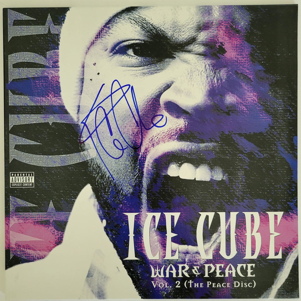Ice Cube signed War & Peace Vol 2 (The Peace Disc) album vinyl Record COA proof STAR